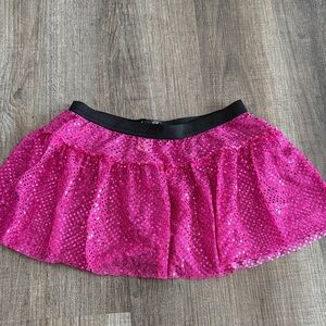Sparkle Athletic Magenta Sequin Skirt